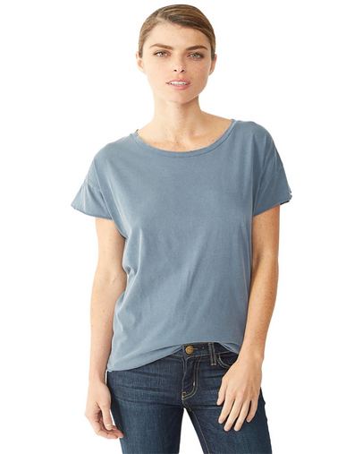 Custom Printed Alternative Ladies' Rocker Garment-Dyed Distressed T-Shirt - 04861C1